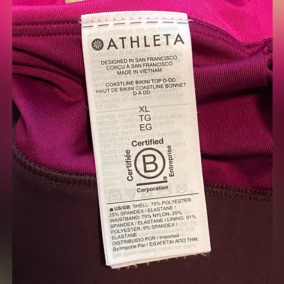 Athleta Coastline Bikini Top Size XL - Picture 5 of 5